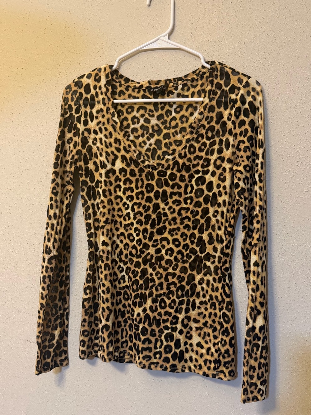 Express Leopard Print Long Sleeve